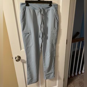 Figs Yola Skinny 2.0 Scrub Bottoms in Dusty Blue